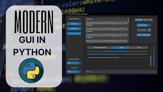 Modern Graphical User Interfaces in Python: Modern UI Design with Python Custom Tkinter