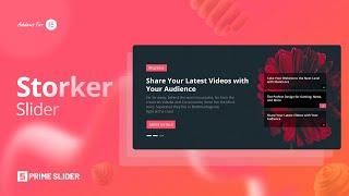 How to Use Prime Slider Storker Widget in Elementor