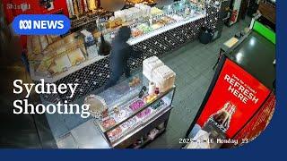 CCTV captures gunmen storming Sydney kebab shop in gangland shooting | ABC NEWS
