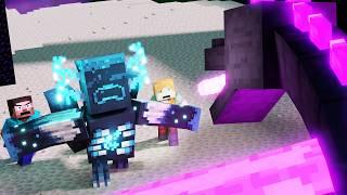 Mutant Warden VS Ender Dragon - EPIC FIGHT - (Minecraft Animation Movie)