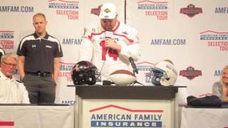 Andy Bauer - 2014 Under Armour All-America Game Jersey Presentation
