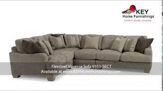 Fabric Sectionals Portland * Flexsteel 2017 * KEY Home Furnishings