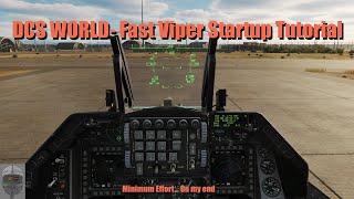 DCS World | F16 | Fast Viper Startup Tutorial