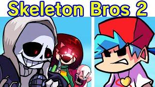 Friday Night Funkin' VS Skeleton Bros V2 Cancelled Build | Chara Sans & Papyrus (FNF Mod/Undertale)