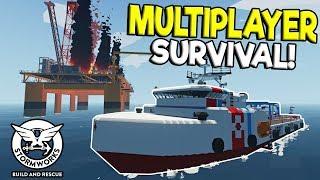 MULTIPLAYER SINKING SHIP SURVIVAL & RESCUE! - Stormworks: Build and Rescue Update Gameplay