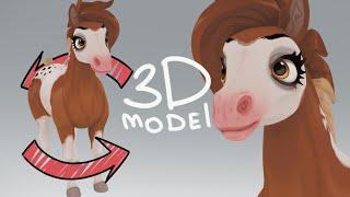 Horse 3D model Turntable