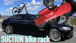 RockBros suction bike rack review | IS MY BIKE GOING TO FLY OFF THE ROOF | Cheap A** bike rack