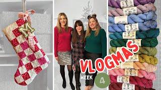 Quilted Christmas Stocking Mini Tutorial and the Worst Craftroom Tour You'll Ever See - Vlogmas #4