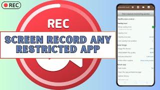 How to Screen Record Any Restricted Apps (EASY)