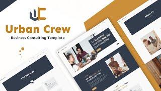 Urban Crew Business Consulting HTML Website Templates | Consulting Agency Template - Geek Code Lab