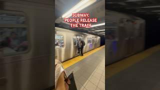 SUBWAY.PEOPLE RELEASE THE TRAIN #shorts #train #trending #youtubeshorts #youtube #viralvideo #video