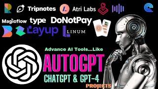 Latest Best AI Tools Like ChatGPT & GPT-4 ! AutoGPT Tutorial