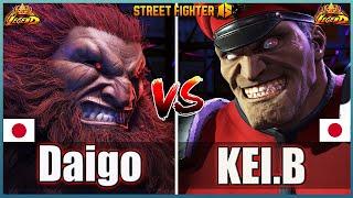 Street Fighter 6 Daigo (AKUMA)  Vs  KEI.B (M Bison #3) Best Room MatchFightingGameWorldX