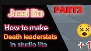 How to make Death leaderstats datastore in studio lite