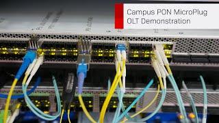Campus PON MicroPlug OLT Demonstration: Intra-LAN Data Transmission