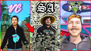 @MrBeast in GTA Games | Evolution