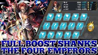 FULL BOOST SHANKS THE FOUR EMPERORS GAMEPLAY | ONE PIECE BOUNTY RUSH | OPBR