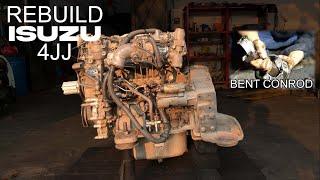 OVERHAUL / REBUILD ENGINE ISUZU 4JJ | BENT CONROD