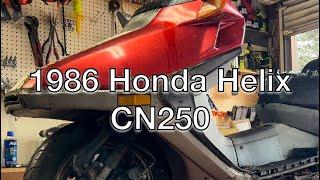 Jon’s Garage - 1986 Honda CN250 Helix “Smash and Fix”