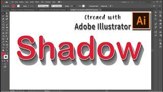 Text Shadow * Adobe illustrator