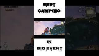 Best camping place in big event | part 2|#battlegroundsmobileindia #shortvideo