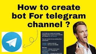 How to create bot for #telegram channel || In Hind 