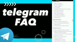 How To Find Telegram FAQ On Telegram App