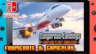 Airplane Flight Simulator : Dangerous Landings - (Nintendo Switch) - Framerate & Gameplay