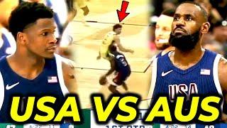 Anthony Edwards CROSSOVER, tumabi si Steph Curry! | Mamaw si Anthony Davis, USA vs AUS!