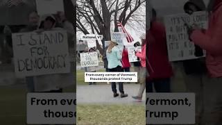 From every corner of Vermont, thousands protest Trump