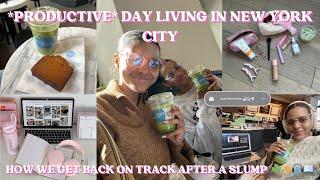 Productive Day Living in NYC| Getting Back Into A Routine| Reseting and Planning for a New Month