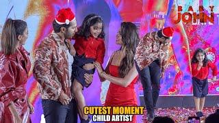 Heartwarming Bond Varun Dhawan and Child Artist Zara Zyanna Shine at Baby John Press Meet