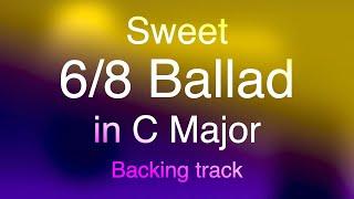 Sweet 6/8 Ballad, backing track for Guitar, C major. Bluesy, romantic, emotiomal! Enjoy!