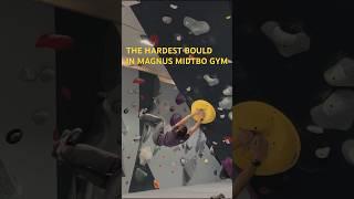 I did the hardest boulder in Magnus Midtbo gym | Oslo Klatresenter #bouldering
