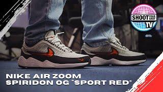 Nike Air Zoom Spiridon OG Metallic Silver Sport Red Review