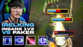 #1 IRELIA Korea TILTS FAKER??? *5 SOLO KILLS!!!*