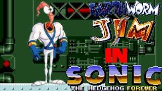 Earthworm Jim in Sonic Forever - Full Longplay with All Chaos Emeralds