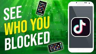 How To See Who You Blocked On Tiktok (2022)
