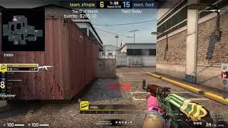 s1mple 1v5 on NA FPL