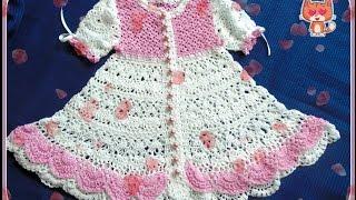 Платье для девочки крючком ГОДЕЦИЯ . Часть 1 - вяжем лиф. Dress for a little girl crochet