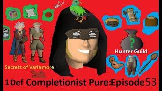 The 1 Def Completionist Pure Episode 53 (Secrets of Varlamore, Hunter Guild, Stealing Valuables)