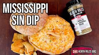 Smoked Mississippi Sin Dip in a Bread Bowl - Ultimate Game Day Appetizer! | Heath Riles BBQ