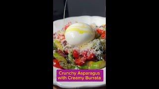 Crunchy Asparagus with Creamy Burrata – A Mediterranean Summer Delight
