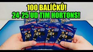 100 BALÍČKŮ!  2024-25 Upper Deck TIM HORTONS! Hokejové kartičky NHL! Unboxing!