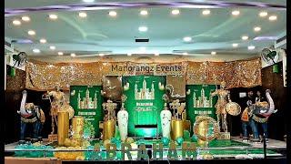 Palace theme decoration by Manorangz Events - Call : 7299088847 #emperortheme #kingdomtheme #soldier