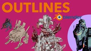 Outlines in Blender (Basics of Freestyle, Line Art Modifier and Inverted Hull)