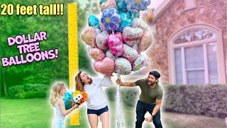 We bought 100 BALLOONS from the Dollar Store!!