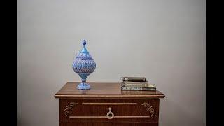 Vintage Persian Enamel Candy Jar, Craftestan Gift Box | Craftestan