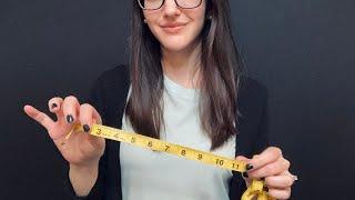 ASMR Hand Measuring & Glove Fitting l Soft Spoken, Real Person, Writing Sounds