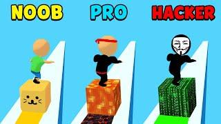 NOOB vs PRO vs HACKER - Cube Surfer